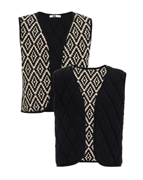 WE Fashion WE Fashion Елек  бежово / черно