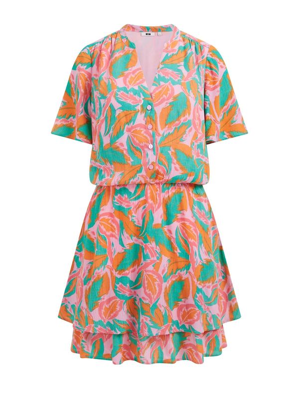 WE Fashion WE Fashion Гащеризон  тревнозелено / оранжево / бледорозово