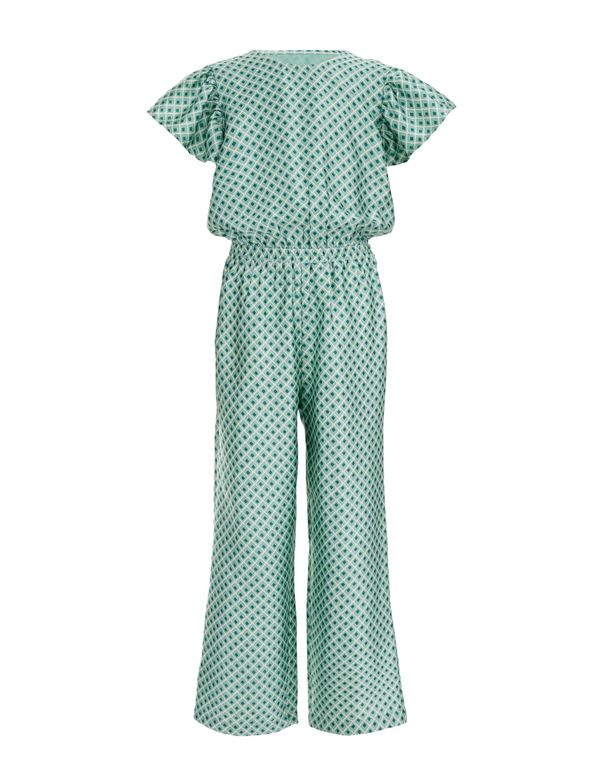 WE Fashion WE Fashion Комбинезон  мента / тъмнозелено / бяло