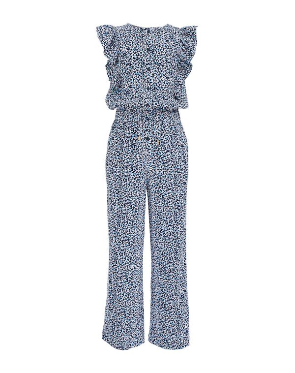 WE Fashion WE Fashion Комбинезон  нощно синьо / аквамарин / лавандула / бяло