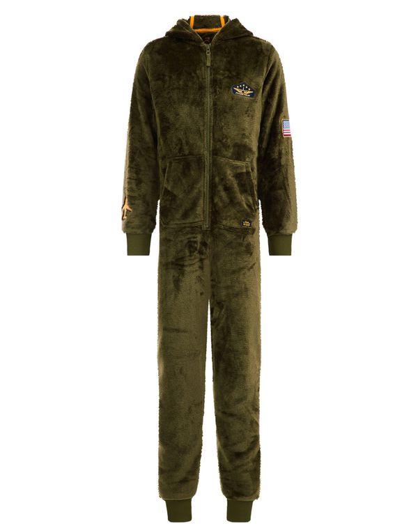WE Fashion WE Fashion Комплект пижама 'Piloten-Onesie'  маслина