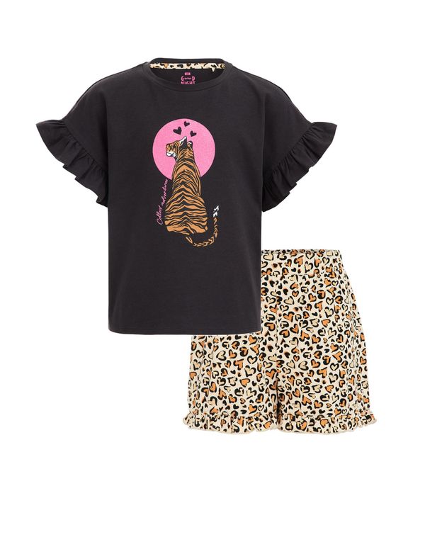 WE Fashion WE Fashion Комплект пижама  пъстро / черно