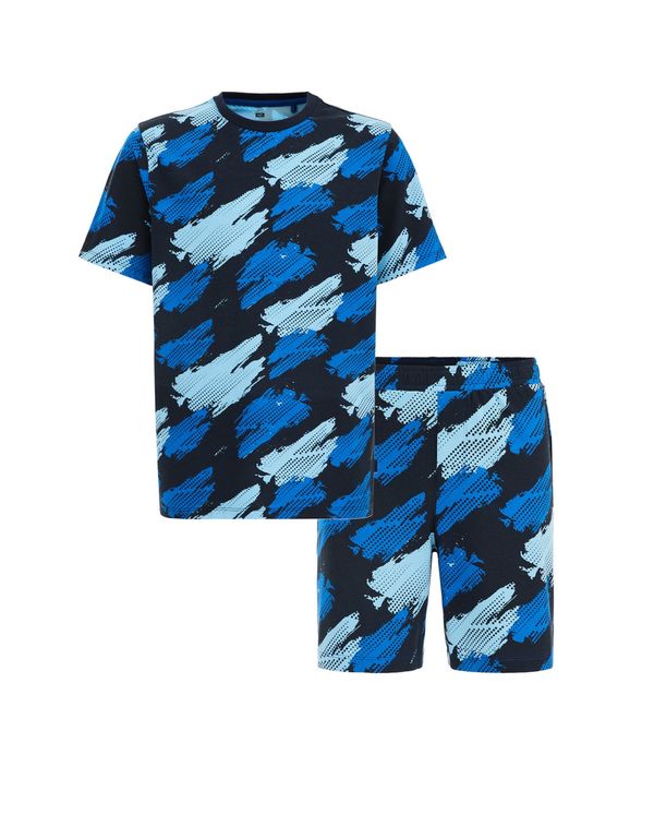 WE Fashion WE Fashion Комплект пижама  синьо / светлосиньо / тъмносиньо