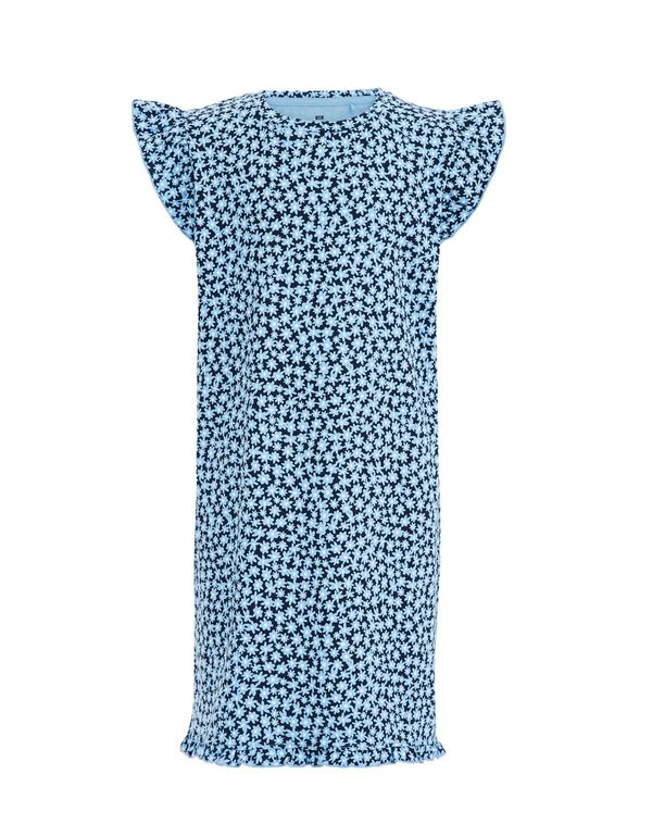 WE Fashion WE Fashion Нощница  синьо / черно / бяло