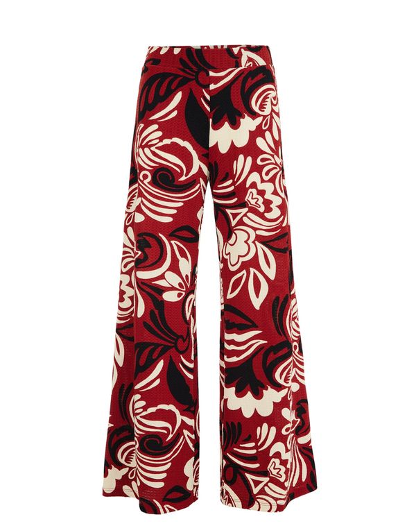 WE Fashion WE Fashion Панталон  бежово / червено / черно