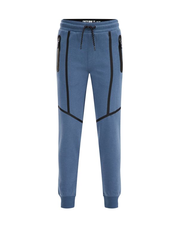 WE Fashion WE Fashion Панталон  гълъбово синьо / черно