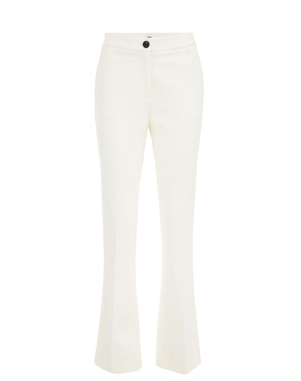 WE Fashion WE Fashion Панталон с ръб  бяло