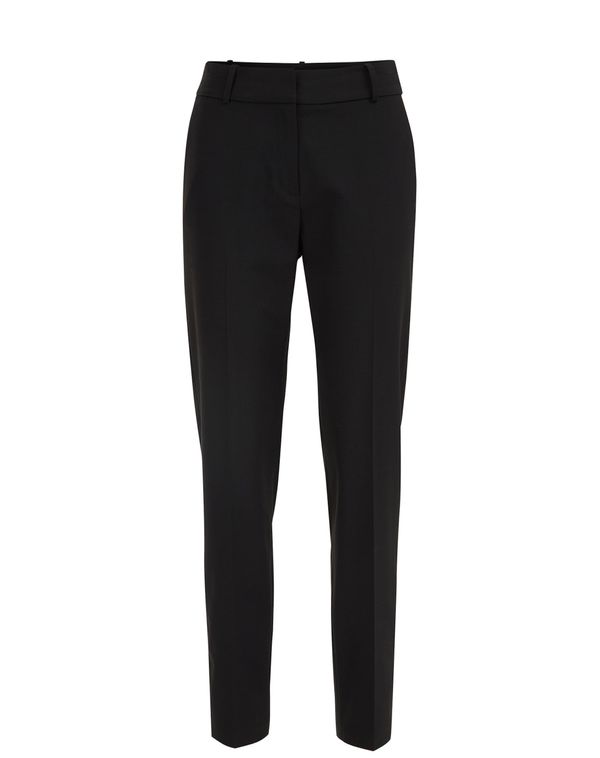 WE Fashion WE Fashion Панталон с ръб  черно