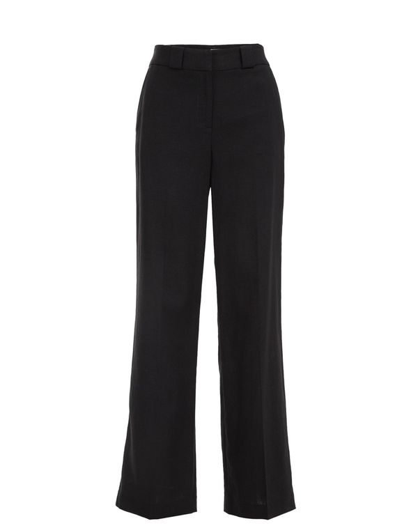 WE Fashion WE Fashion Панталон с ръб  черно