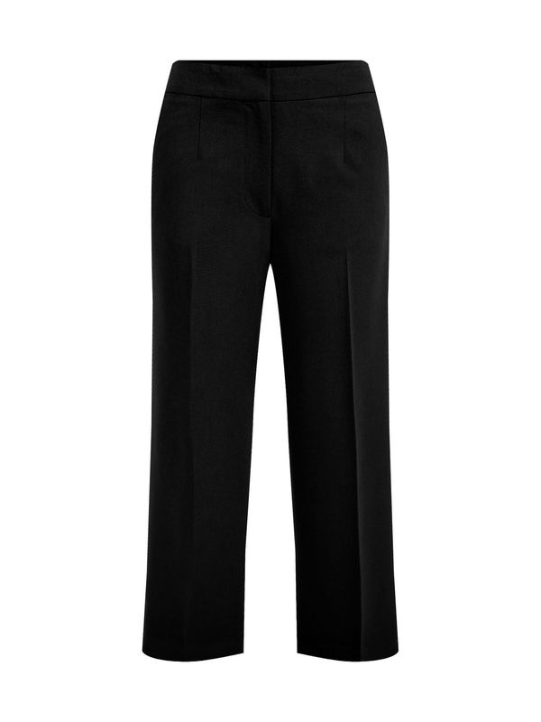 WE Fashion WE Fashion Панталон с ръб  черно