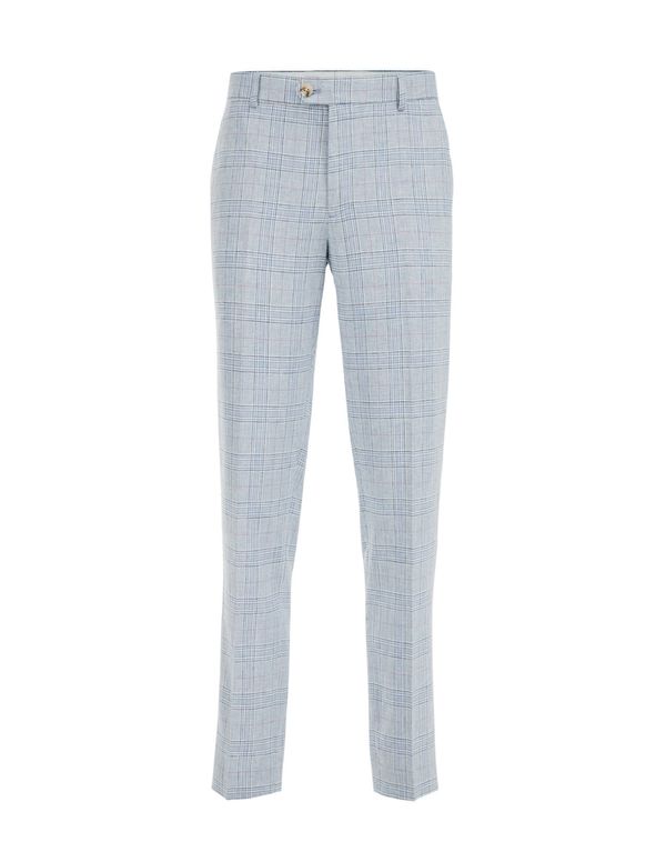 WE Fashion WE Fashion Панталон с ръб  светлосиньо / червено