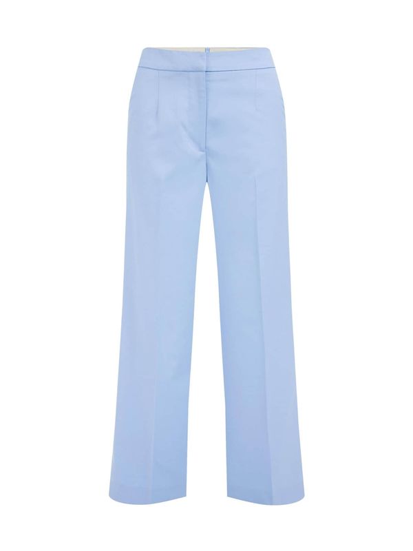 WE Fashion WE Fashion Панталон с ръб  светлосиньо