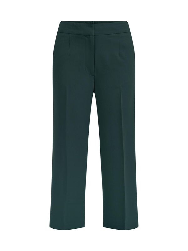 WE Fashion WE Fashion Панталон с ръб  тъмнозелено