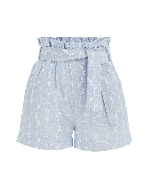 WE Fashion WE Fashion Панталон  син деним / бяло