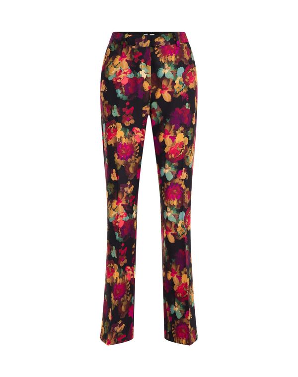 WE Fashion WE Fashion Панталон  жълто / зелено / червено / черно