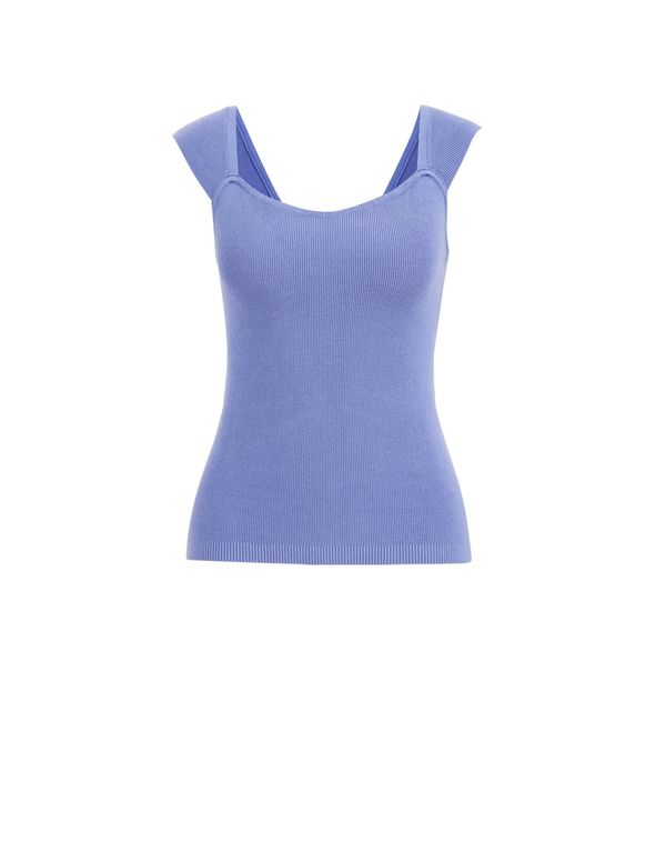 WE Fashion WE Fashion Плетен топ  виолетов