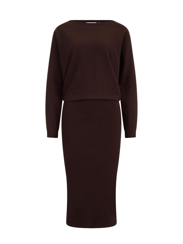 WE Fashion WE Fashion Плетена рокля  тъмнокафяво