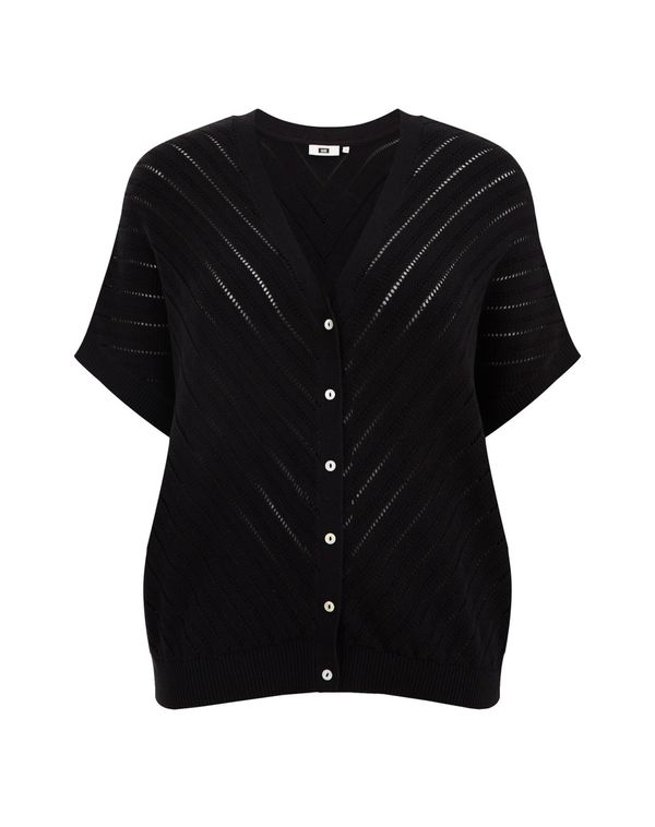 WE Fashion WE Fashion Плетена жилетка  черно