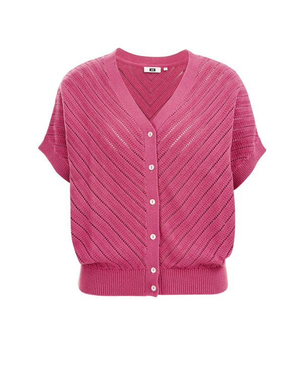 WE Fashion WE Fashion Плетена жилетка  магента