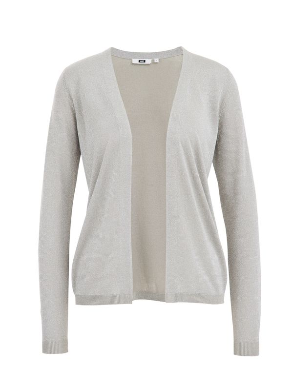 WE Fashion WE Fashion Плетена жилетка  сребърно