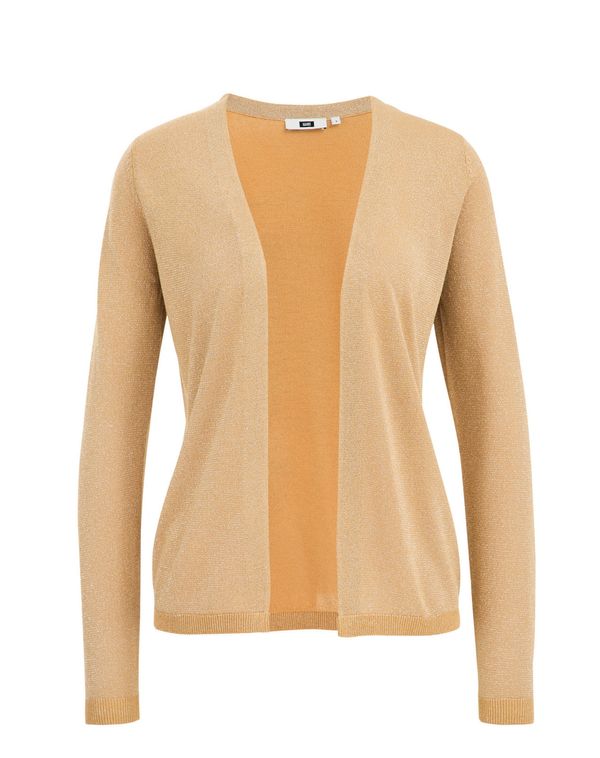 WE Fashion WE Fashion Плетена жилетка  жълто / бяло