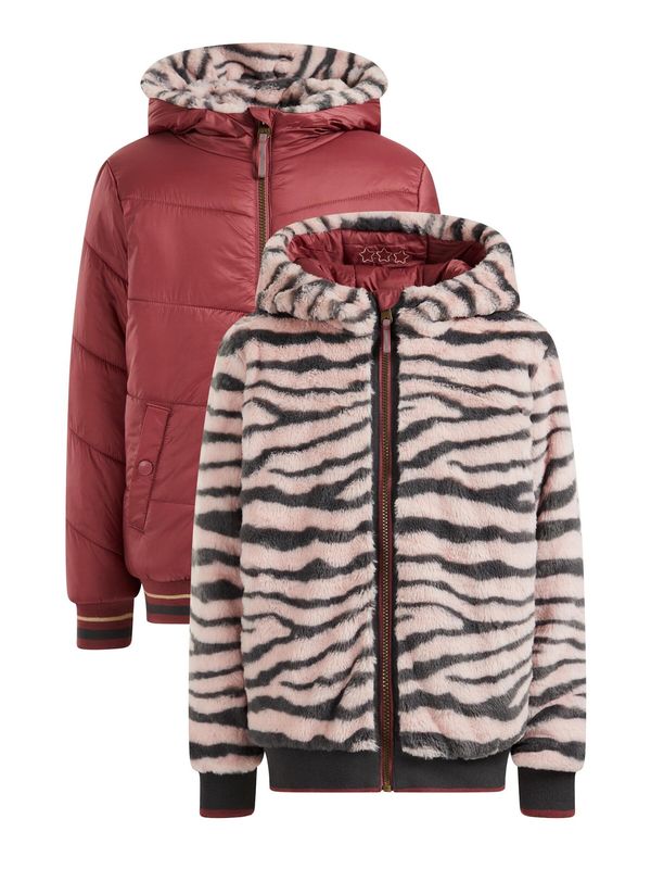 WE Fashion WE Fashion Преходно яке  розово / питая / черно