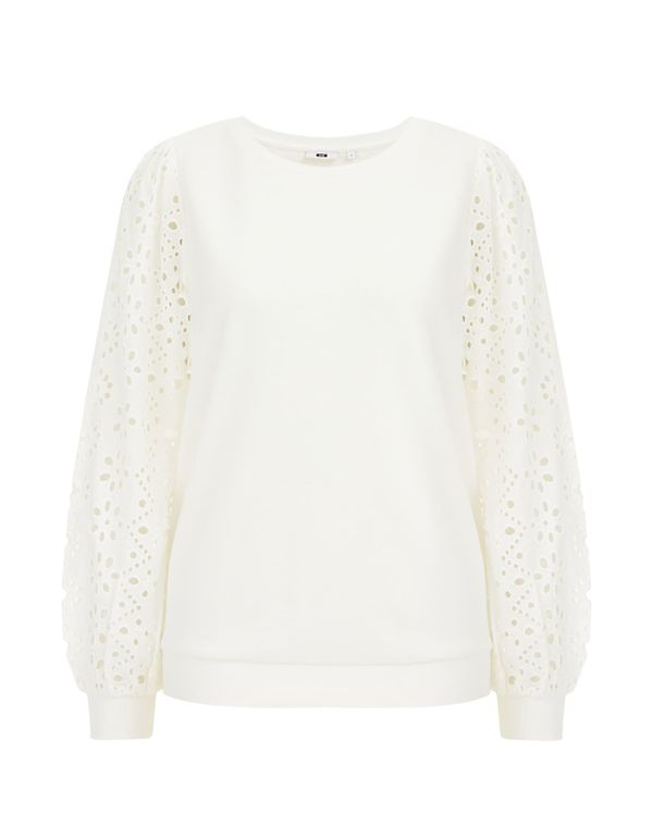 WE Fashion WE Fashion Пуловер  бяло