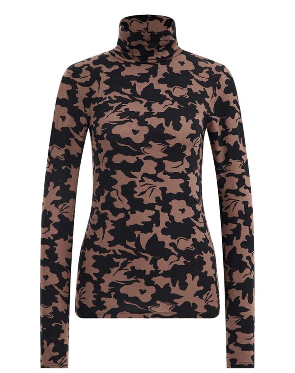 WE Fashion WE Fashion Пуловер  кафяво / черно