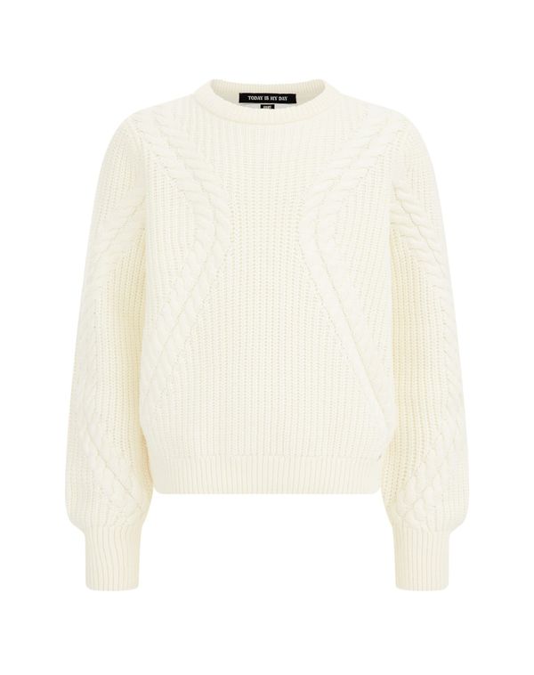 WE Fashion WE Fashion Пуловер  слонова кост