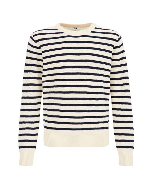 WE Fashion WE Fashion Пуловер  слонова кост / черно