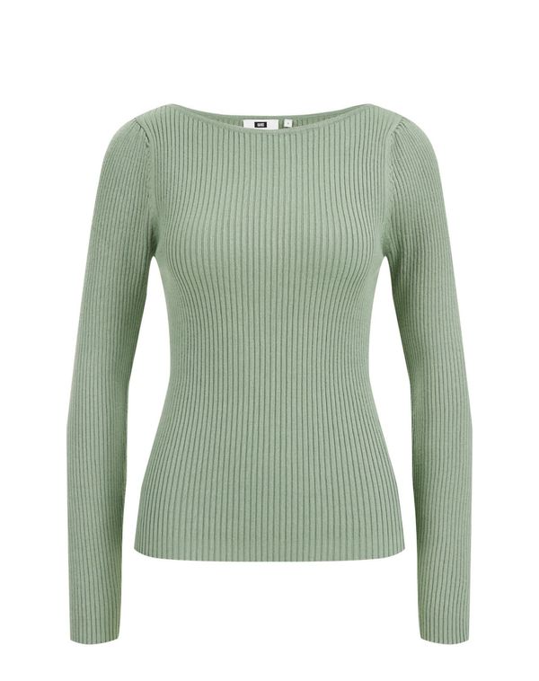 WE Fashion WE Fashion Пуловер  светлозелено
