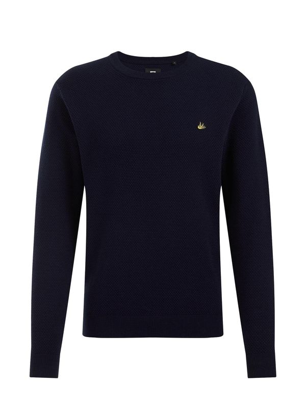 WE Fashion WE Fashion Пуловер  тъмносиньо / жълто / черно