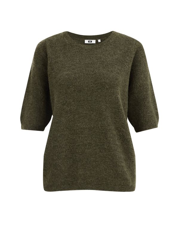 WE Fashion WE Fashion Пуловер  зелен меланж