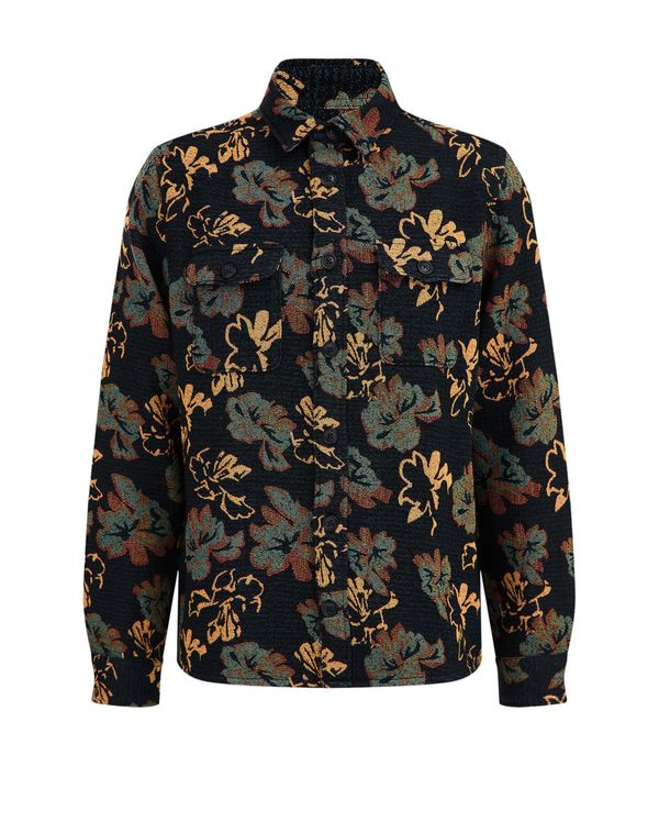 WE Fashion WE Fashion Риза  бежово / зелено / черно