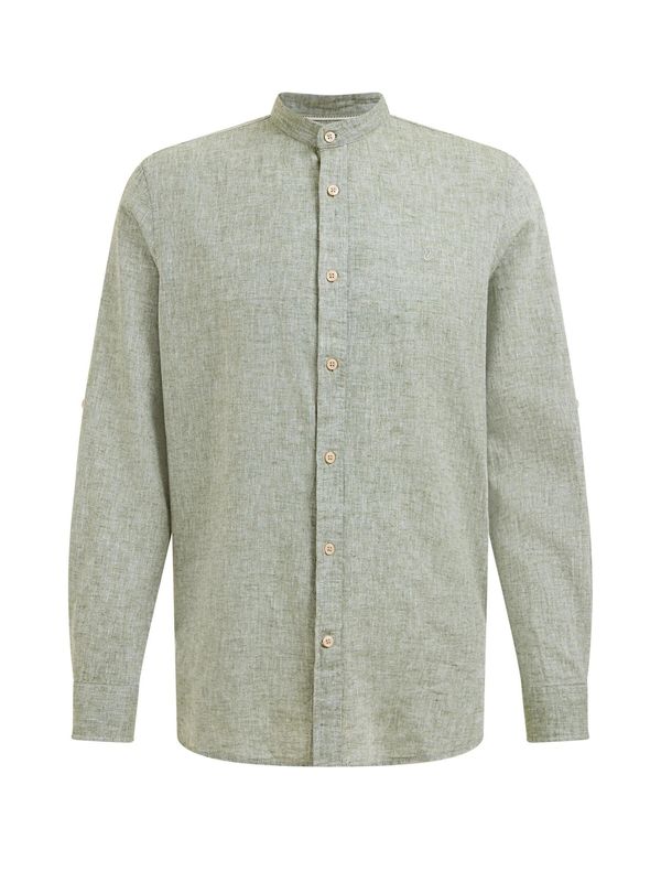 WE Fashion WE Fashion Риза  маслина / бяло