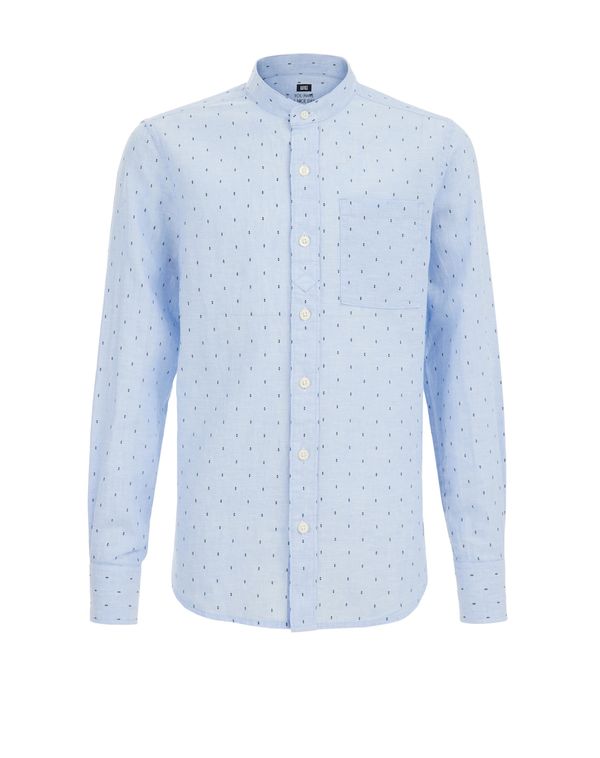 WE Fashion WE Fashion Риза  нейви синьо / светлосиньо