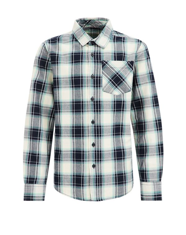 WE Fashion WE Fashion Риза  нейви синьо / зелено / бяло