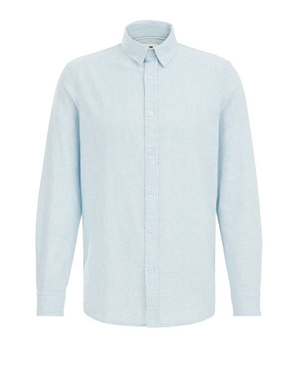 WE Fashion WE Fashion Риза  светлосиньо / бяло