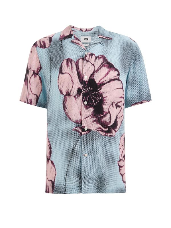 WE Fashion WE Fashion Риза  светлосиньо / пудра / червено-виолетово / черно