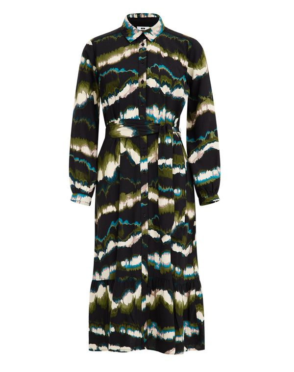 WE Fashion WE Fashion Рокля  бежово / синьо / черно