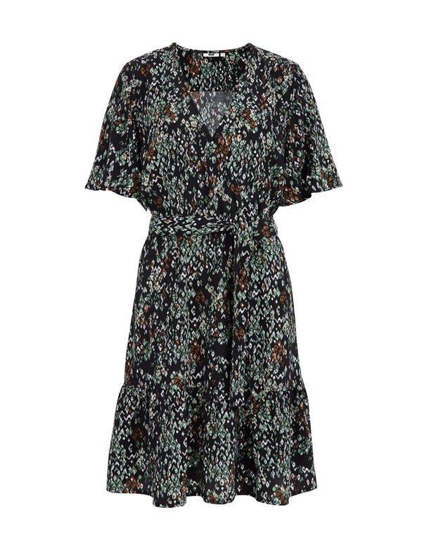 WE Fashion WE Fashion Рокля  карамел / мента / черно / бяло