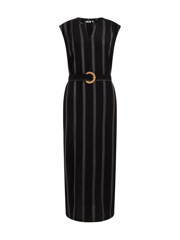 WE Fashion WE Fashion Рокля  оранжево / черно / бяло