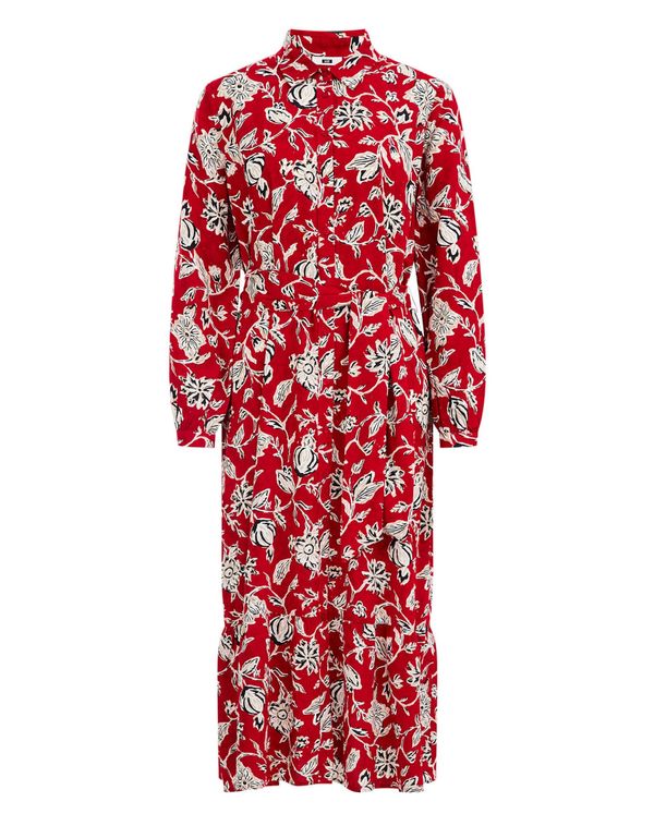 WE Fashion WE Fashion Рокля  шафран / червено