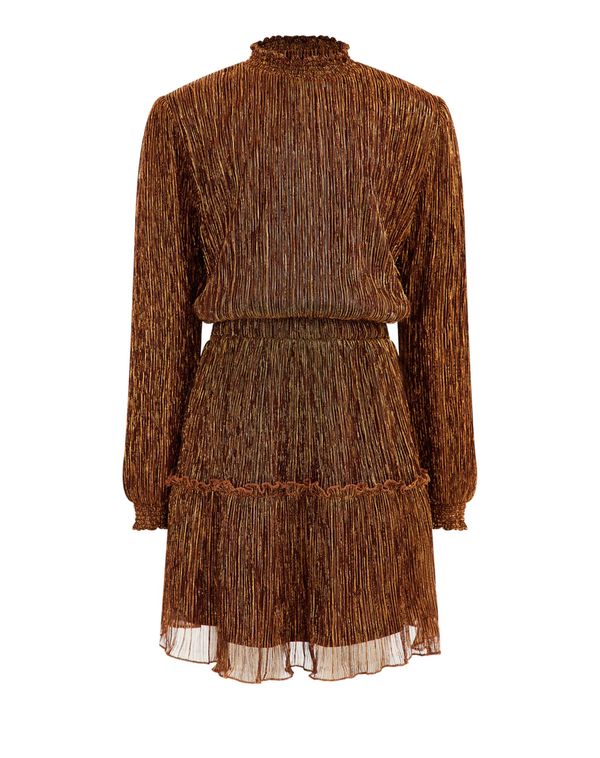 WE Fashion WE Fashion Рокля  светлокафяво / тъмнокафяво / бронз