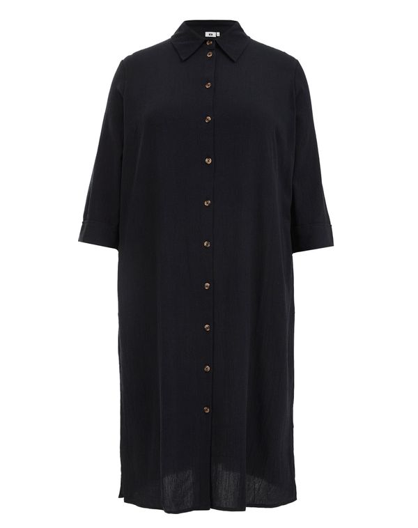 WE Fashion WE Fashion Рокля тип риза  черно