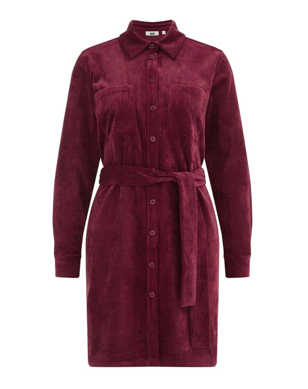 WE Fashion WE Fashion Рокля тип риза  тъмночервено
