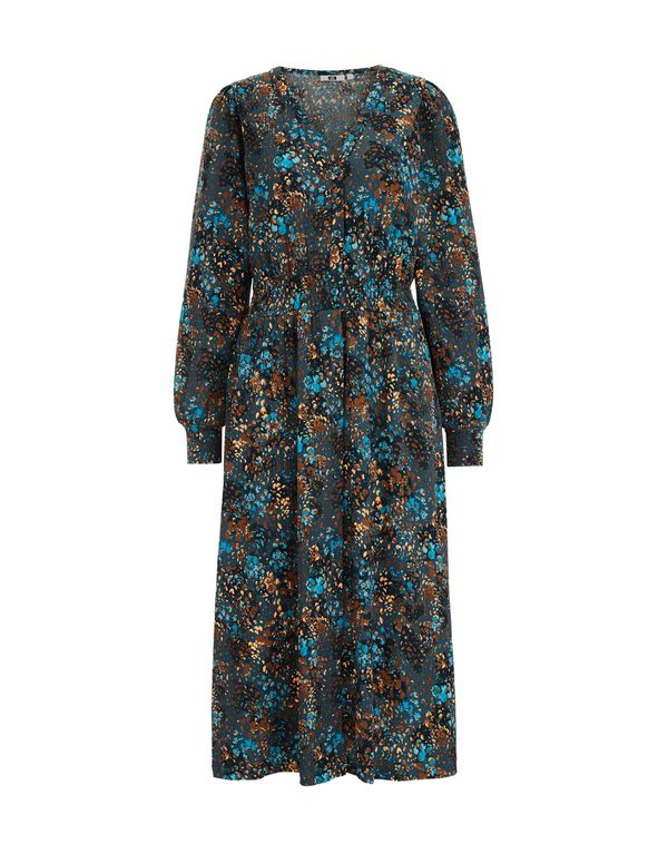 WE Fashion WE Fashion Рокля  тюркоазен / пъстро