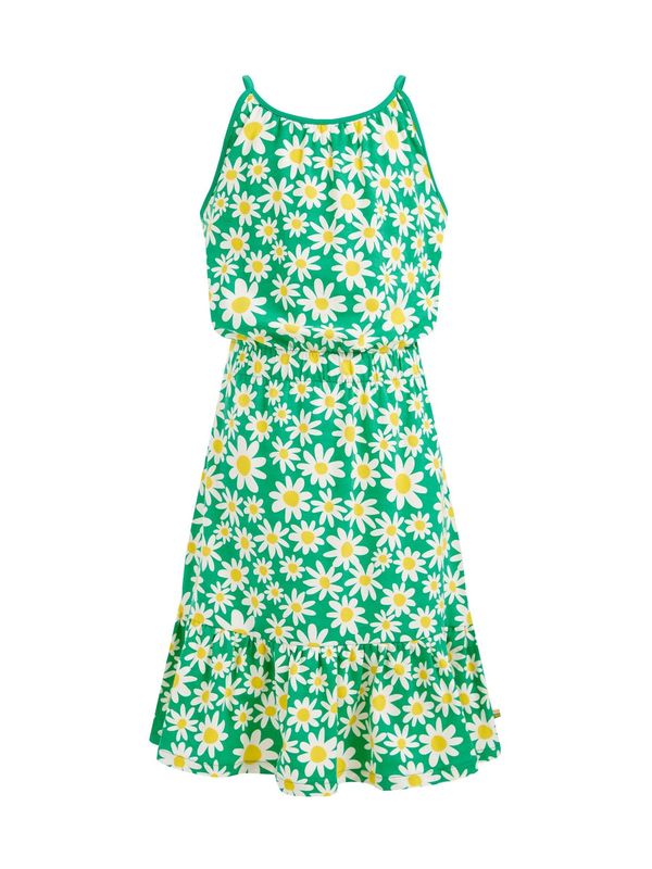 WE Fashion WE Fashion Рокля  жълто / зелено / бяло