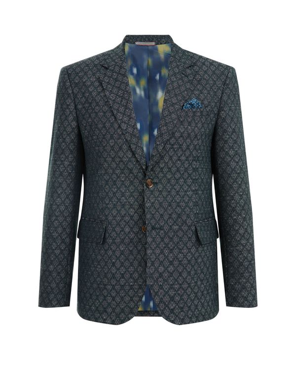 WE Fashion WE Fashion Сако  сиво / тъмнозелено