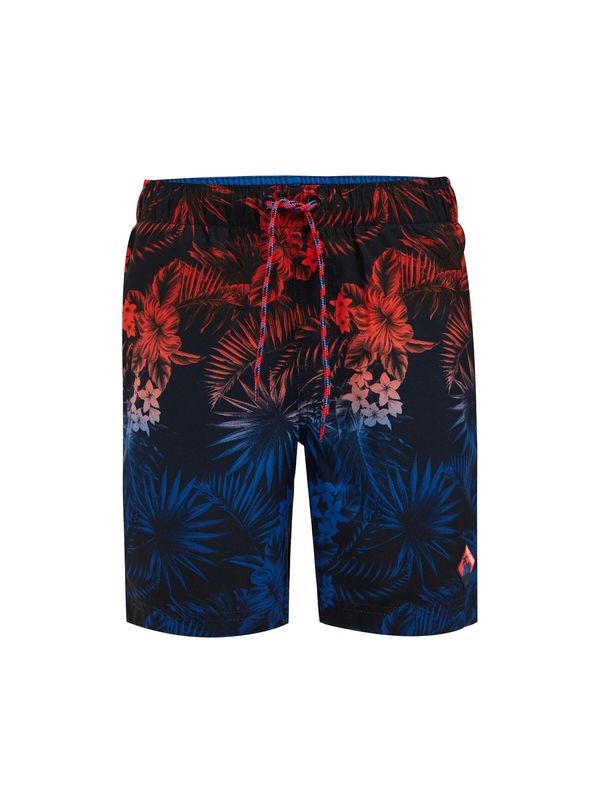 WE Fashion WE Fashion Шорти за плуване  тъмносиньо / тъмночервено